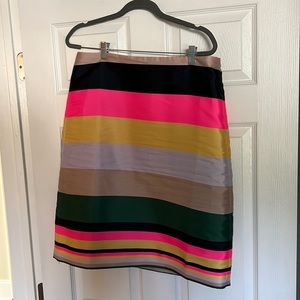 J crew satin skirt
